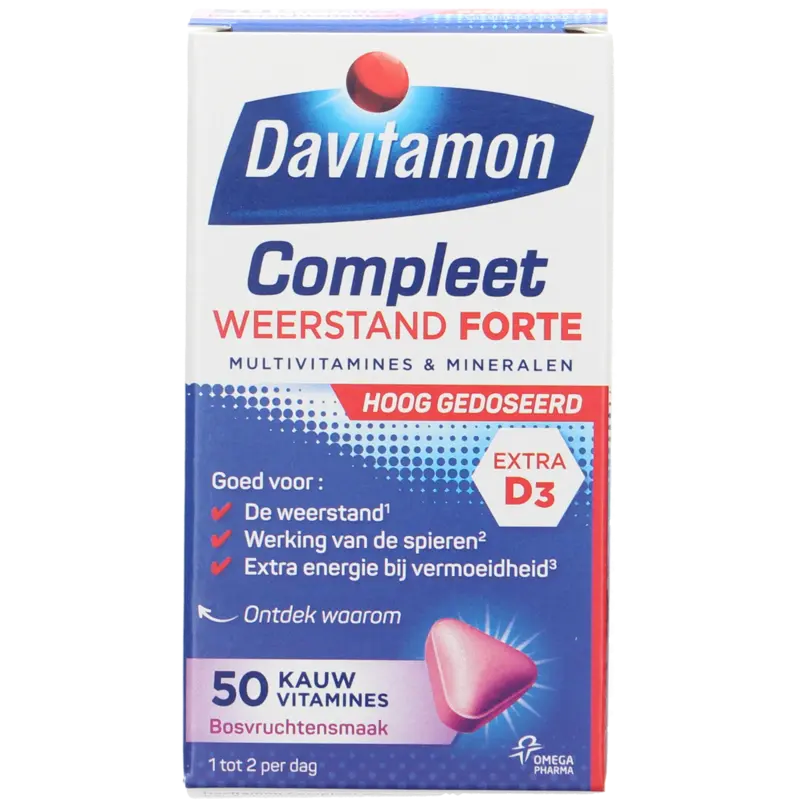 Davitamon Compleet weerstand forte kauwvitamines