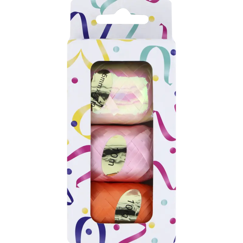 Hoomark Ribbon set pink, white, red