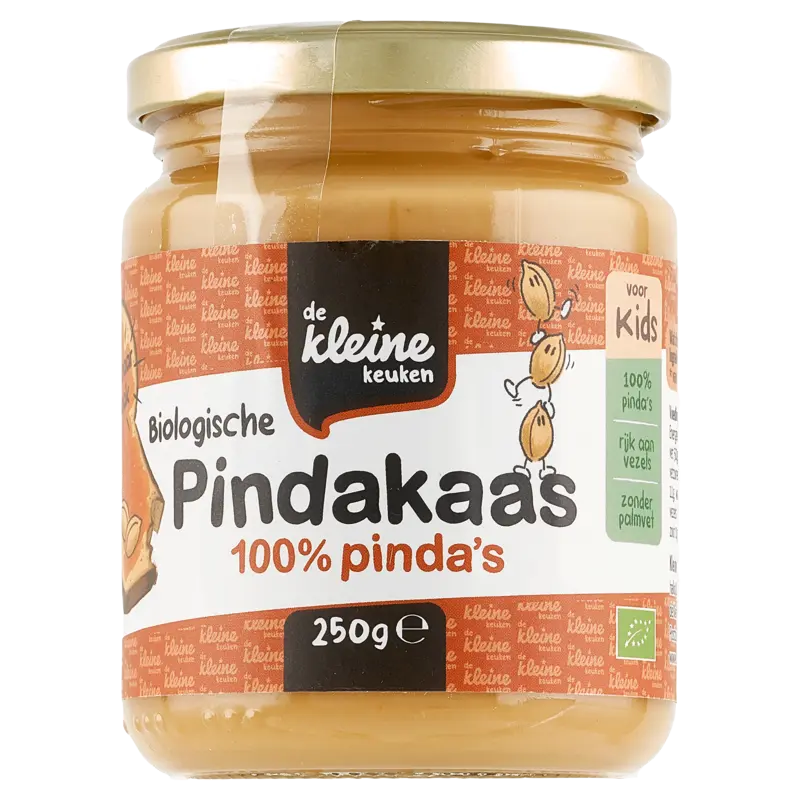 De Kleine Keuken Biologische pindakaas 100% pinda's kids