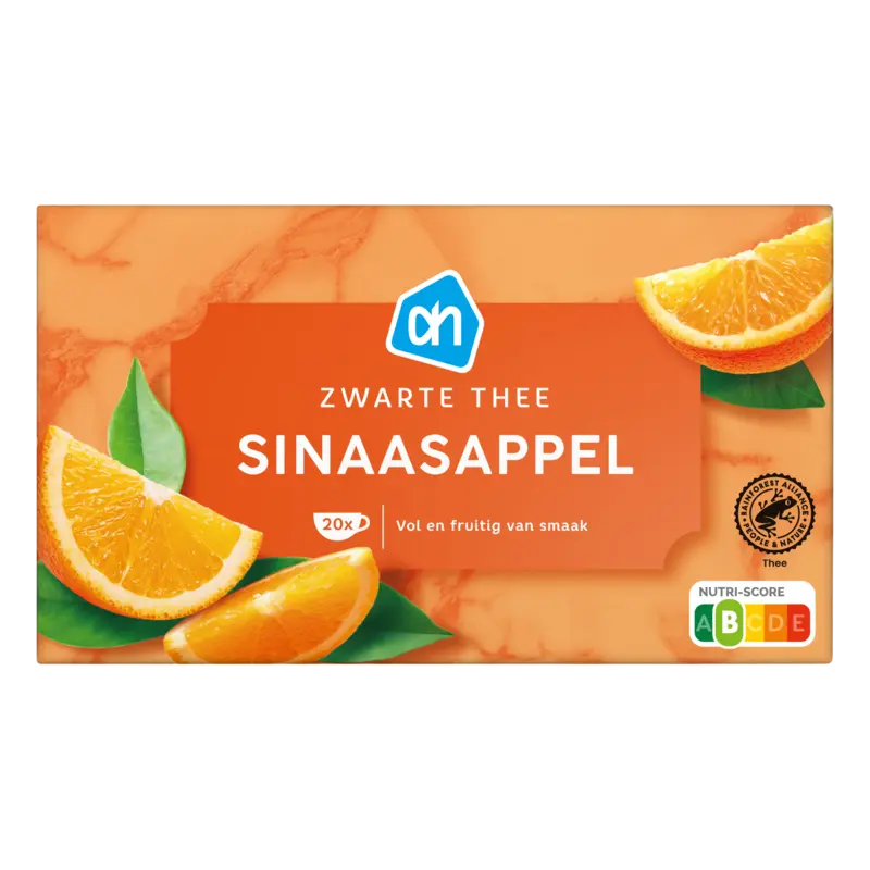 Zwarte thee sinaasappel