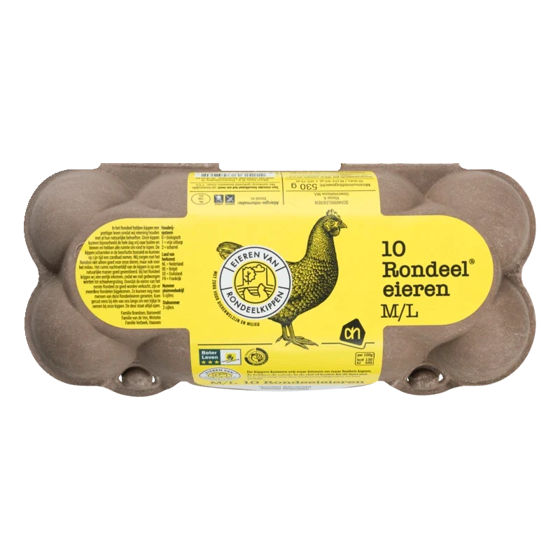 Rondeel eieren M L