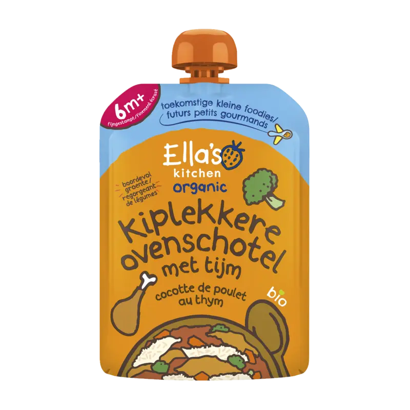 Ella's kitchen Kiplekkere ovenschotel met rijst 6m+