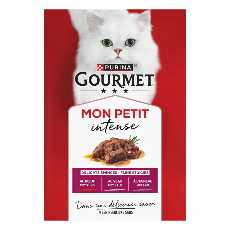 Gourmet Mon petit intense met rund kalf lam