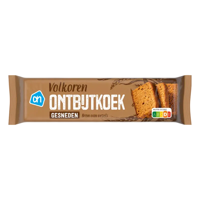 Ontbijtkoek volkoren gesneden
