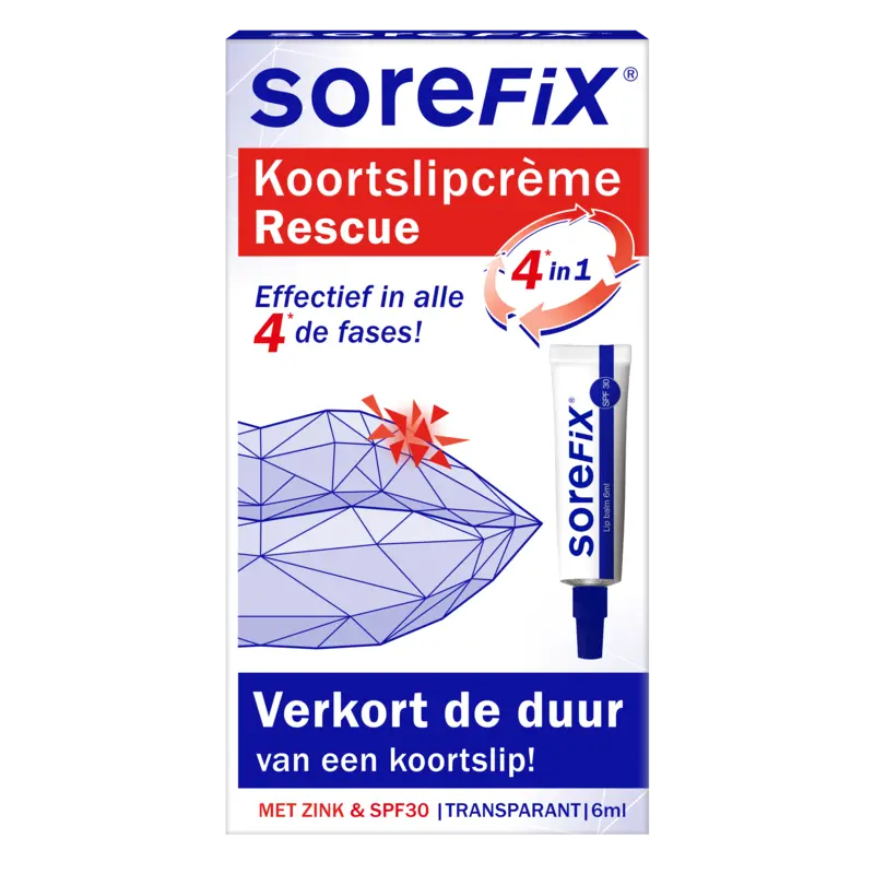 Sorefix Rescue koortslipcrème 4 in 1