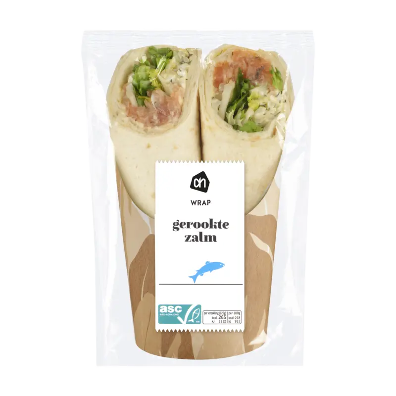 Wrap gerookte zalm