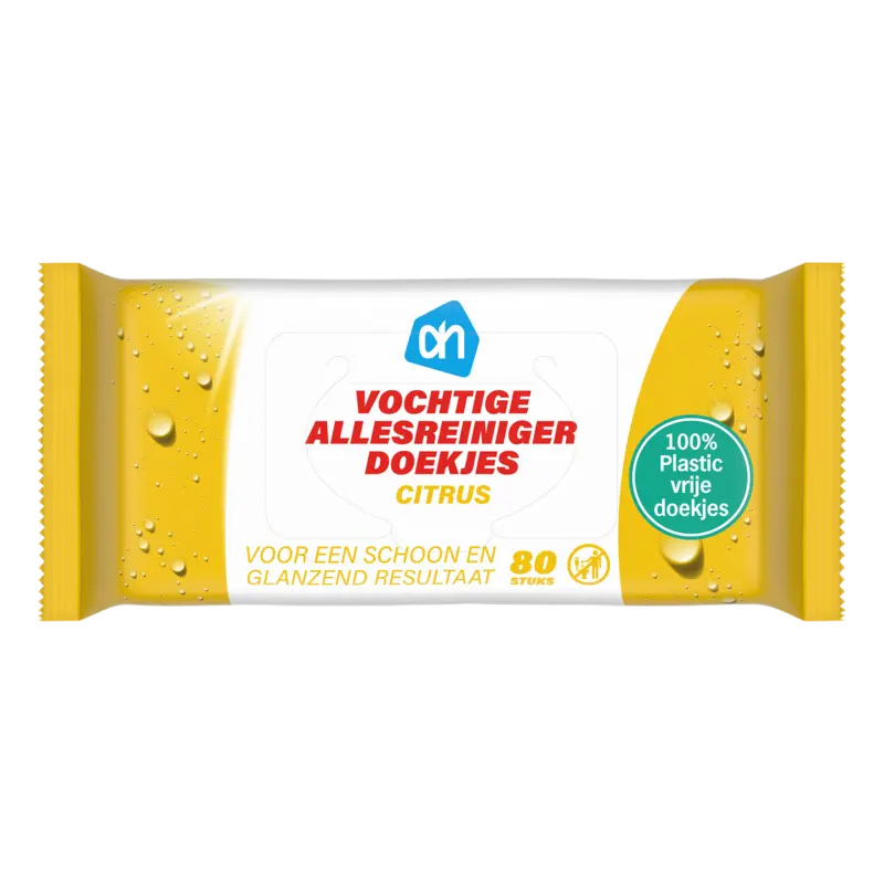 Vochtige allesreiniger doekjes citrus