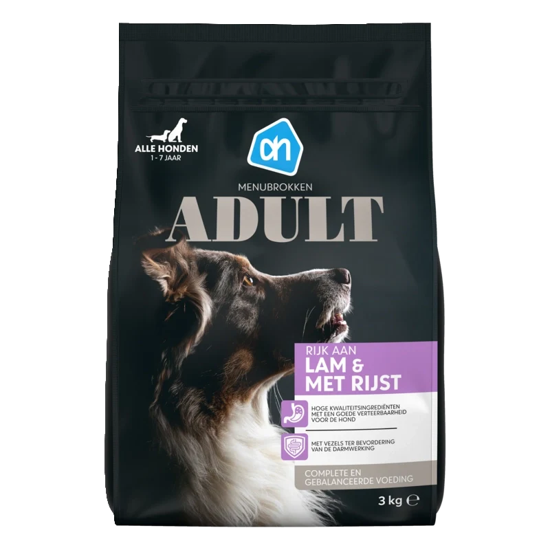 Menubrokken adult lam rijst