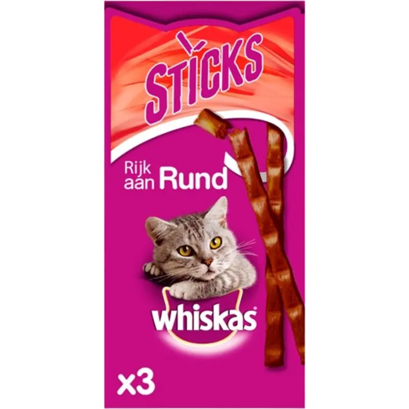 Whiskas Sticks rund kattensnacks