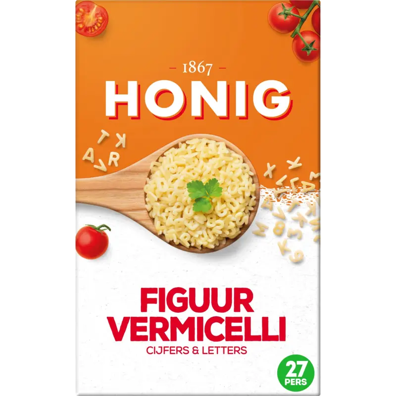 Honig Figuurvermicelli cijfers & letters