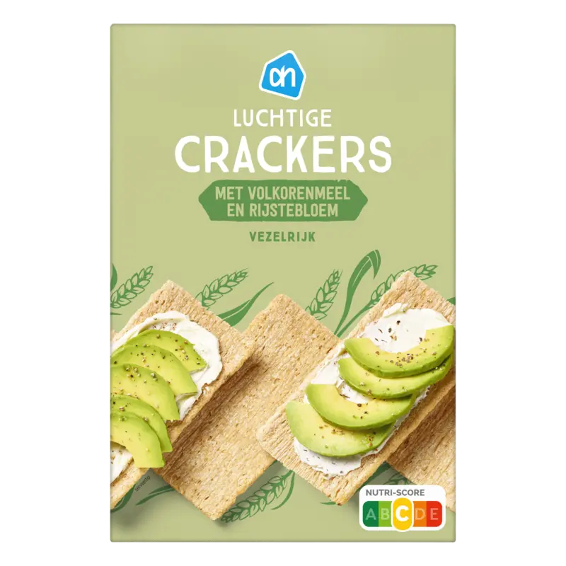 Luchtige crackers volkorenmeel