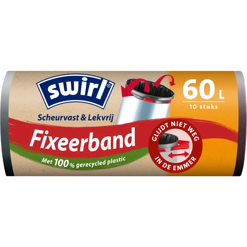 Swirl Afvalzakken fixeerband 60 liter