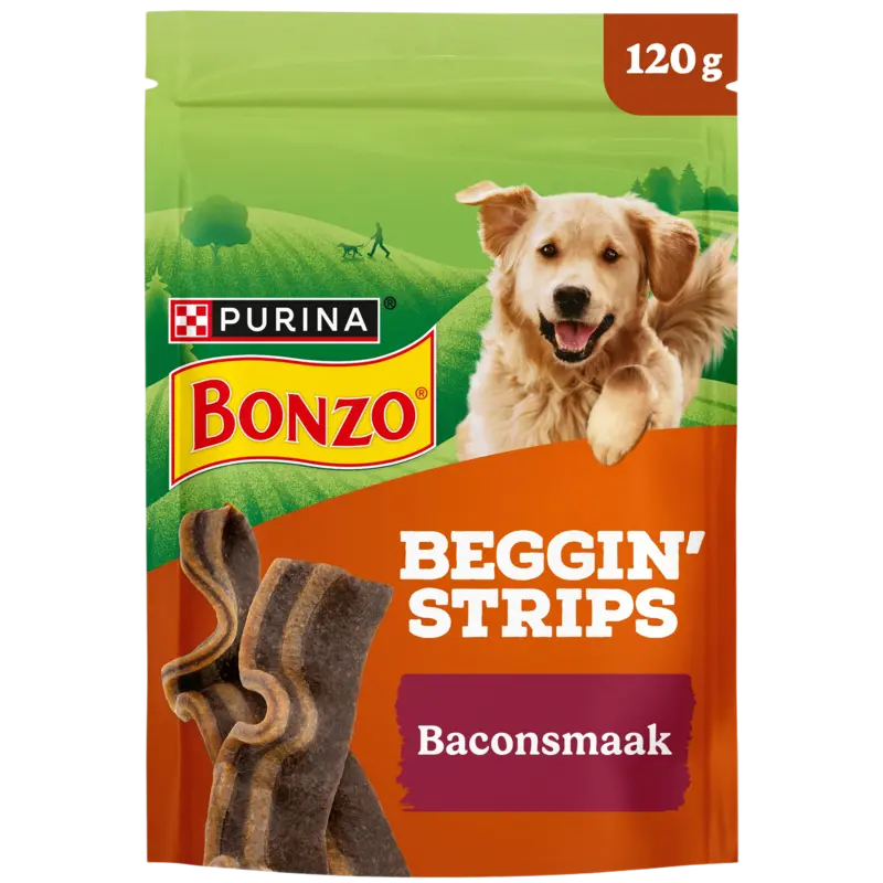 Bonzo Beggin' strips baconsmaak hondensnack