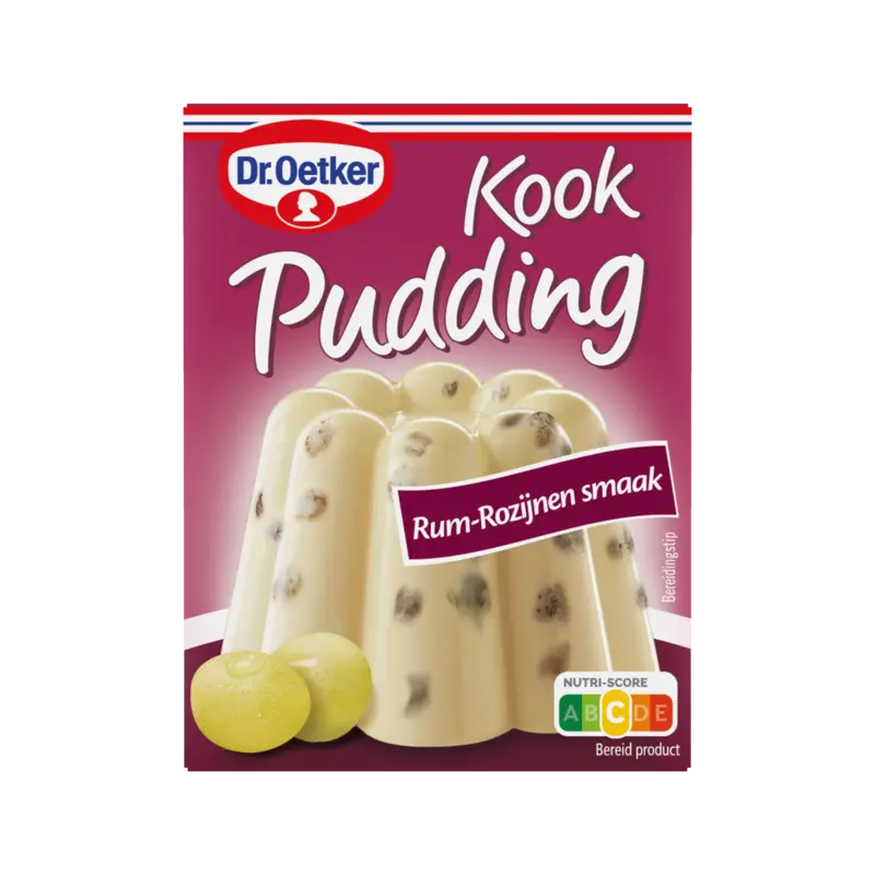 Dr. Oetker Kookpudding rum rozijnen