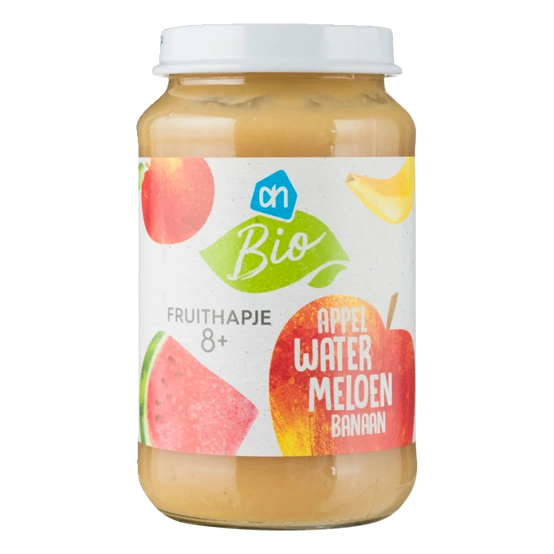 Biologisch Fruithapje appel watermeloen banaan 8m+