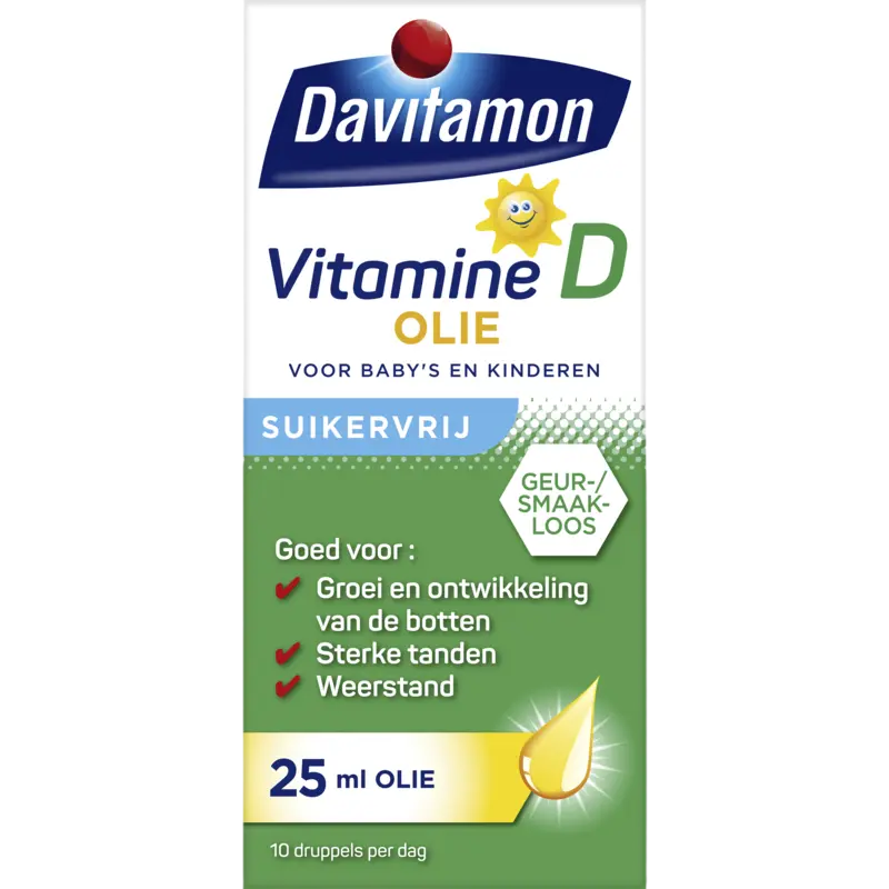 Davitamon Vitamine d olie voor baby's en kinderen