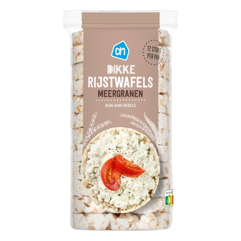 Dikke rijstwafels meergranen
