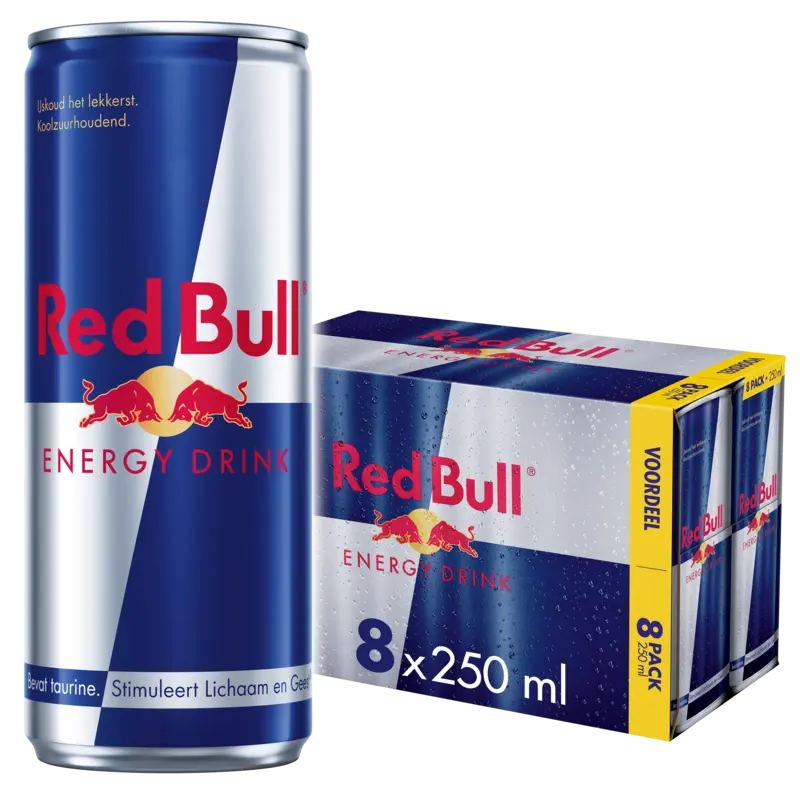 Red Bull Energy drink 8-pack voordeelverpakking