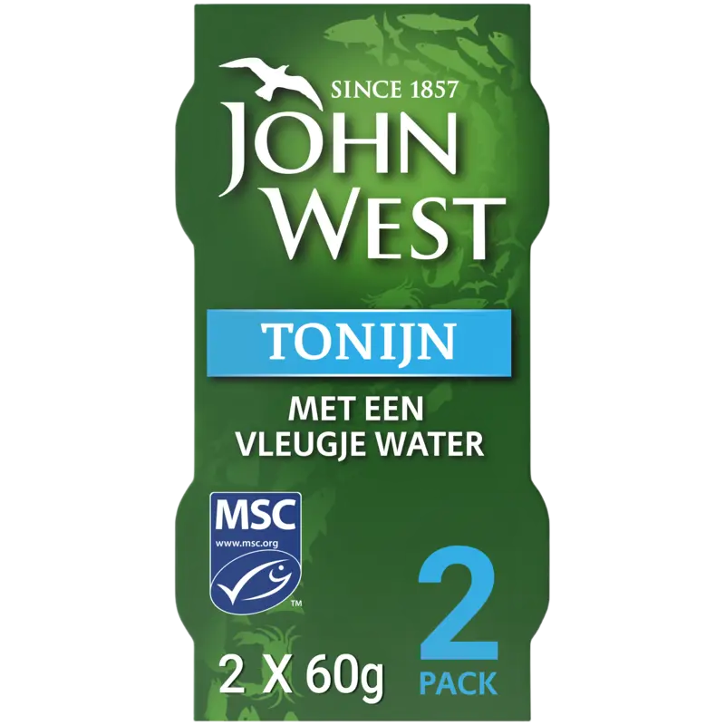 John West Tonijn met een vleugje water 2-pack