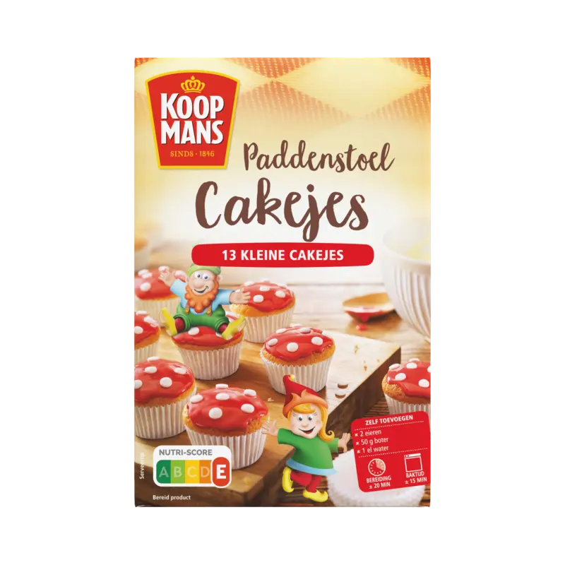 Koopmans Mix voor paddenstoelcakejes