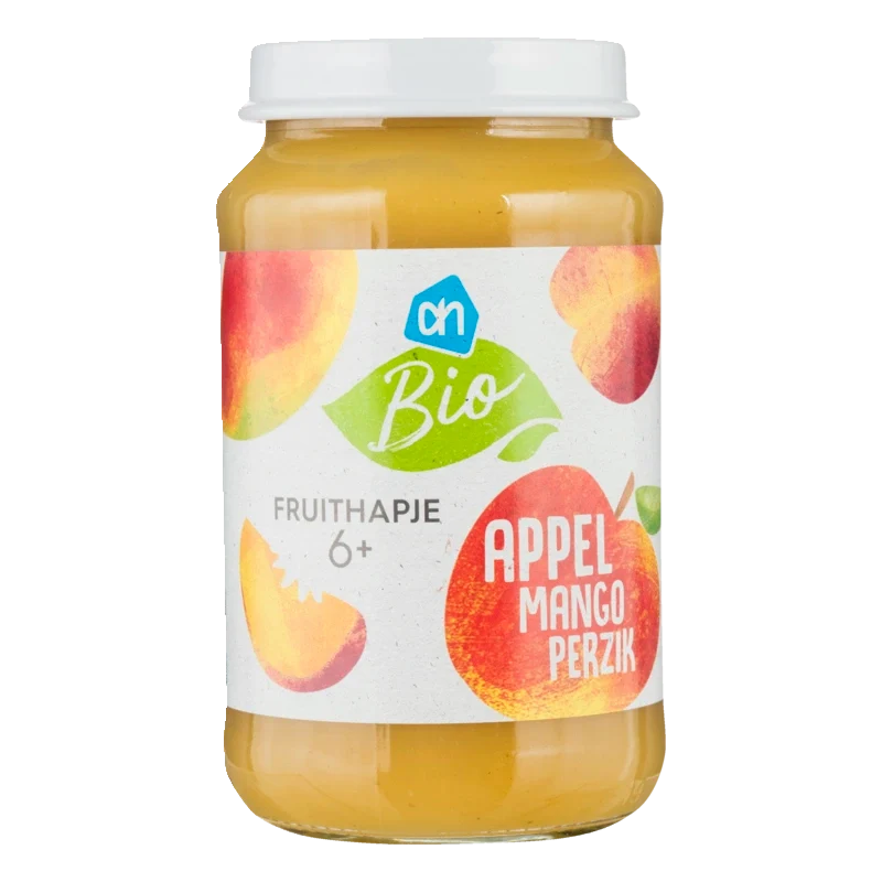 Biologisch Fruithapje appel mango perzik 6m+
