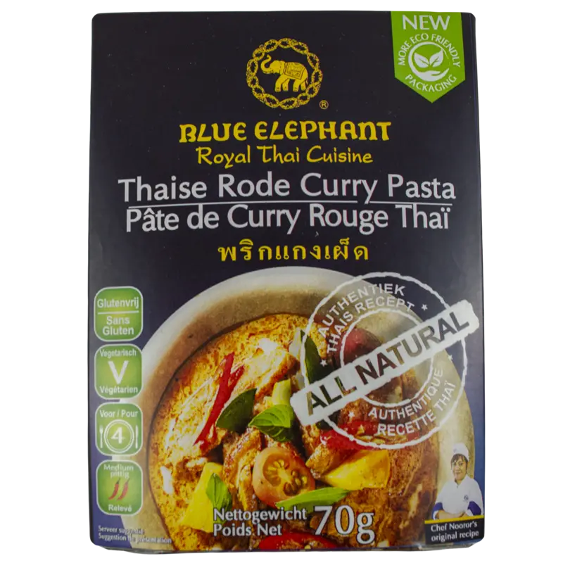 Blue Elephant Thaise rode curry pasta