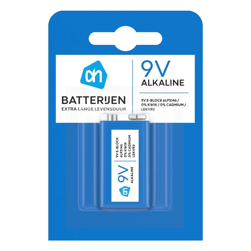 9V alkaline batterijen