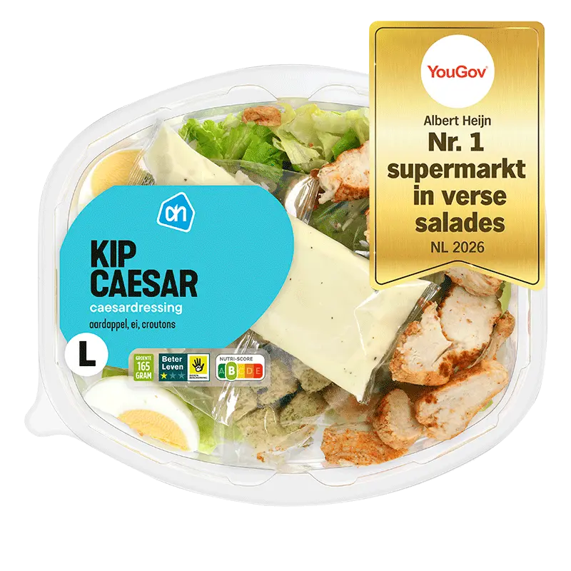 Maaltijdsalade kip caesar
