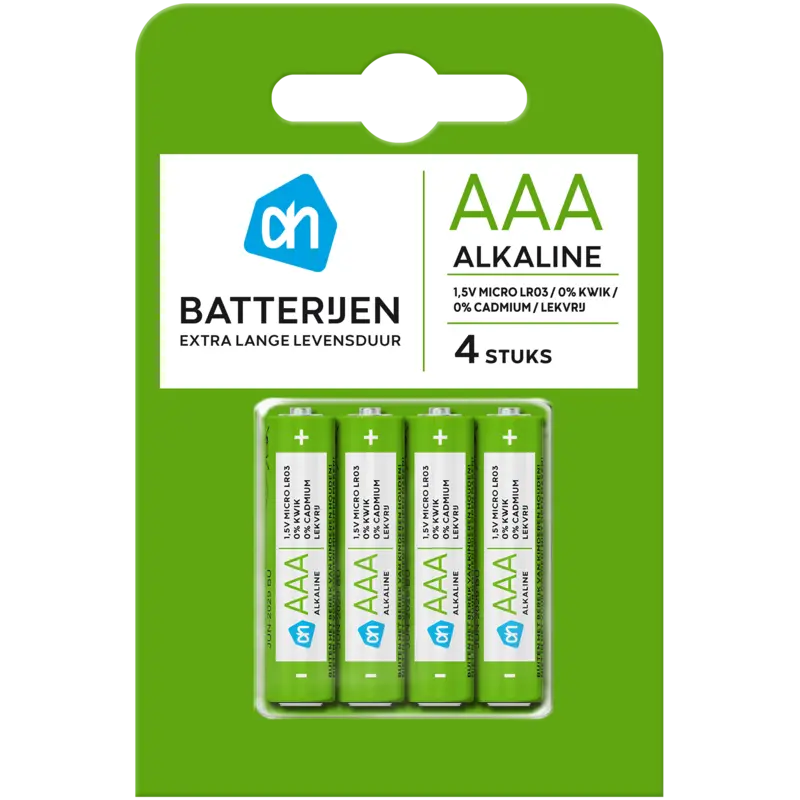 AAA alkaline batterijen
