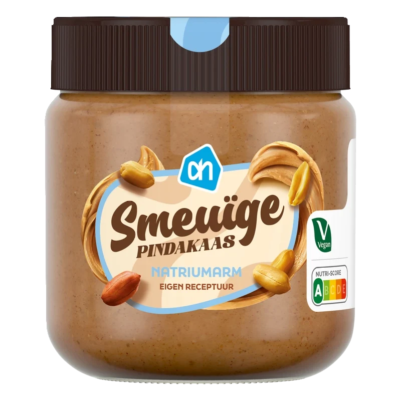 Smeuge pindakaas arm in natrium