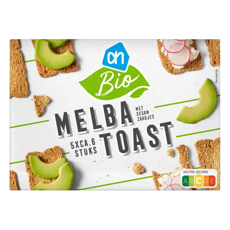 Biologisch Melba toast met sesamzaadjes
