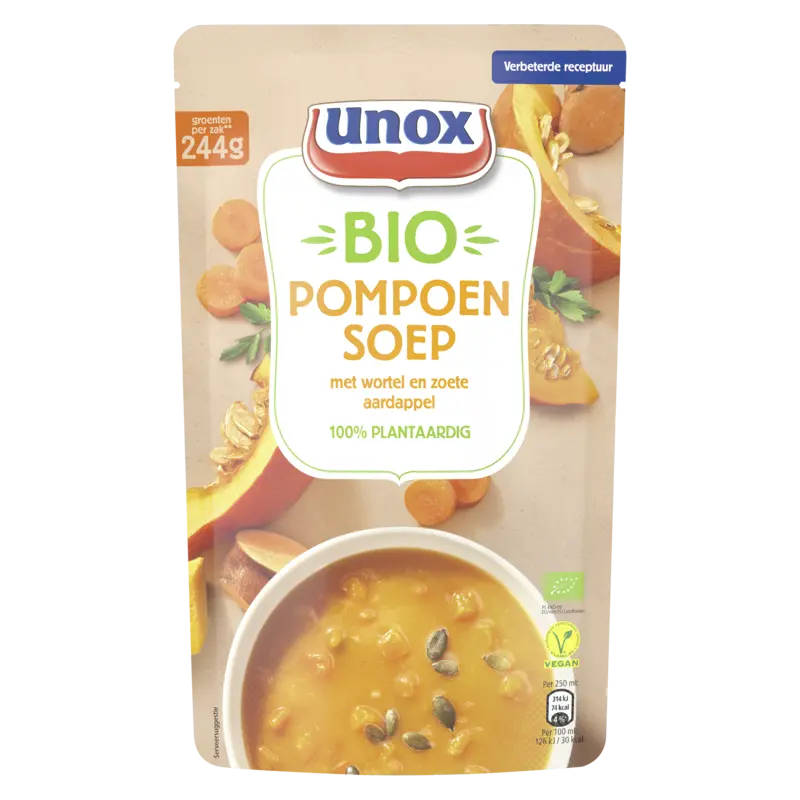 Unox Biologische pompoen soep