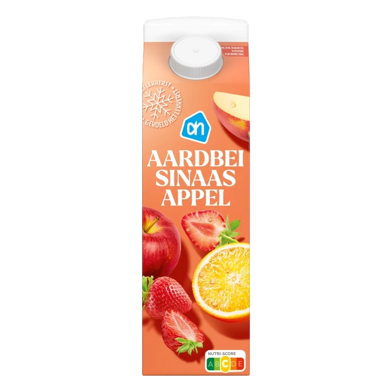 Gekoelde aardbei sinaasappeldrank