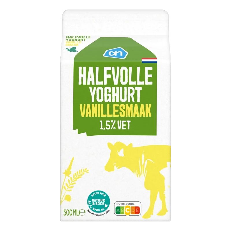 Halfvolle yoghurt vanille 1,5%