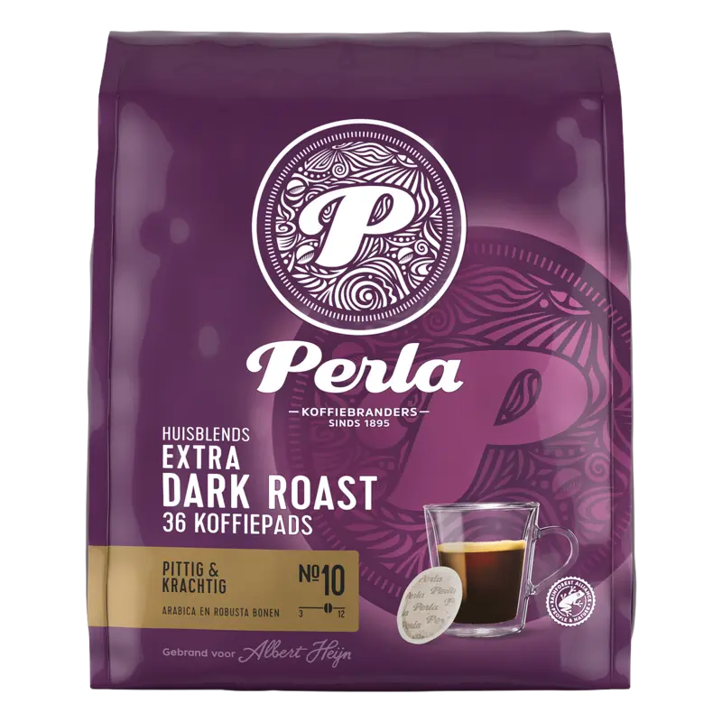 Perla Huisblends Extra dark roast koffiepads