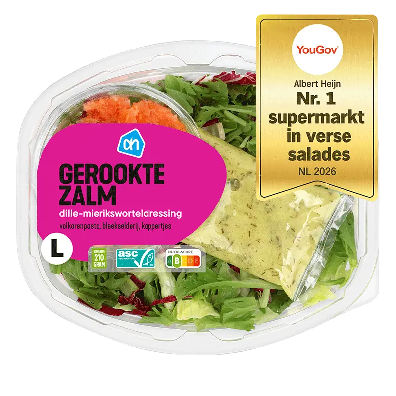 Maaltijdsalade gerookte zalm