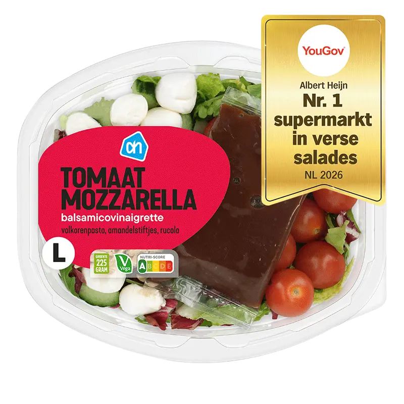 Maaltijdsalade tomaat mozzarella