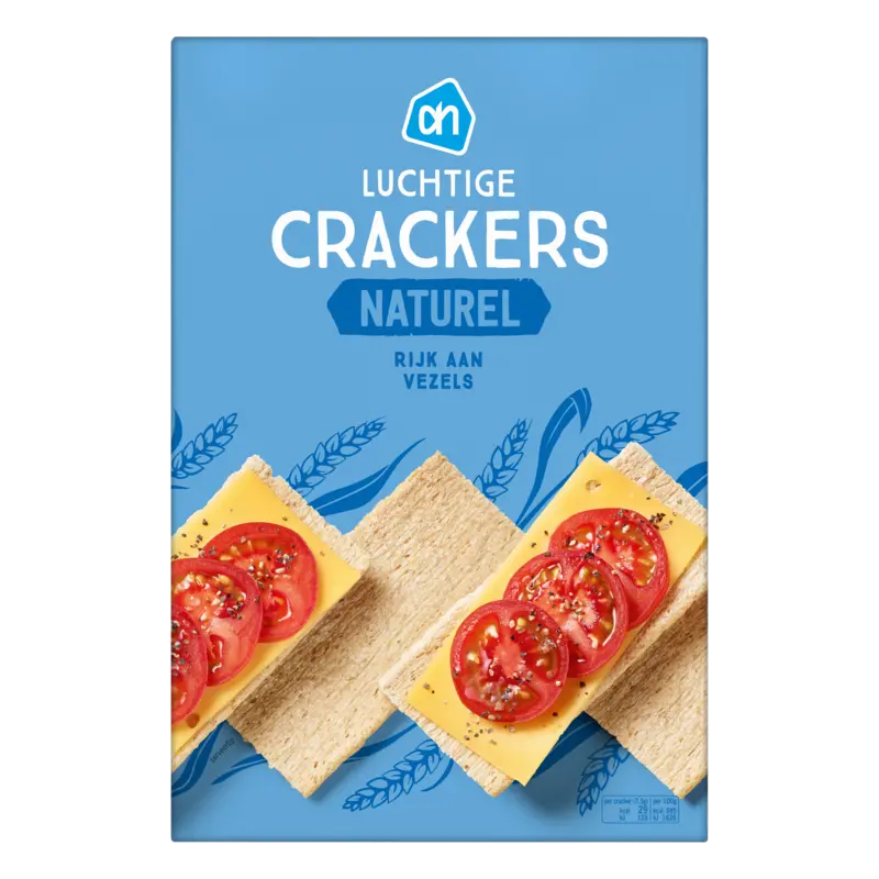 Luchtige crackers naturel