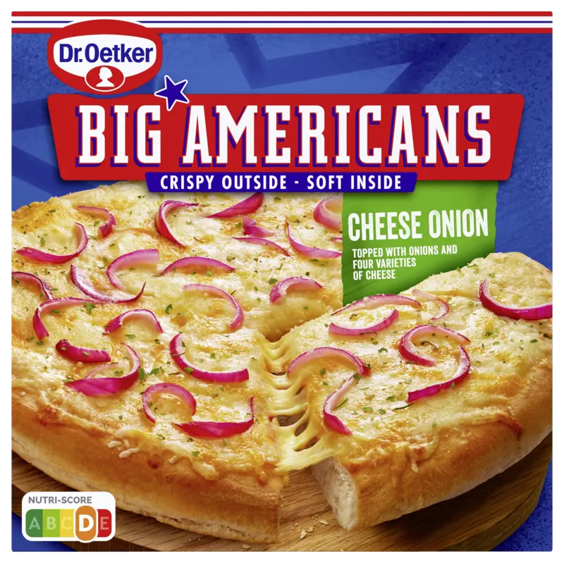 Dr. Oetker Big Americans pizza cheese onion
