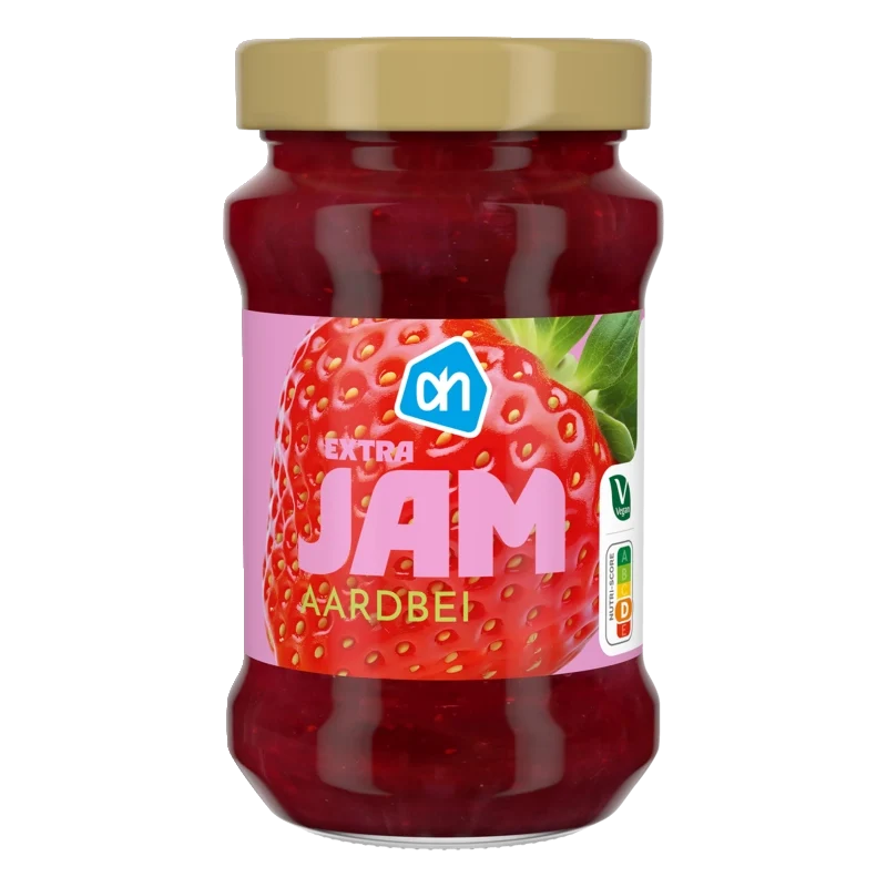 Extra jam aardbeien