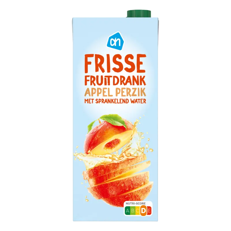 Frisse fruitdrank appel perzik