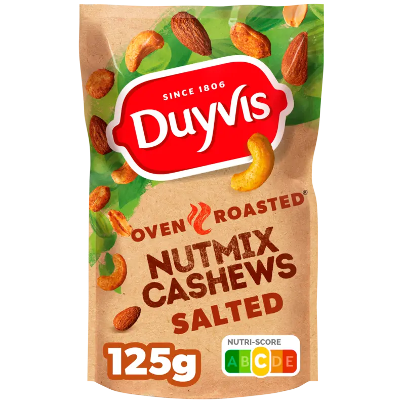 Duyvis Oven roasted nutmix cashews salted
