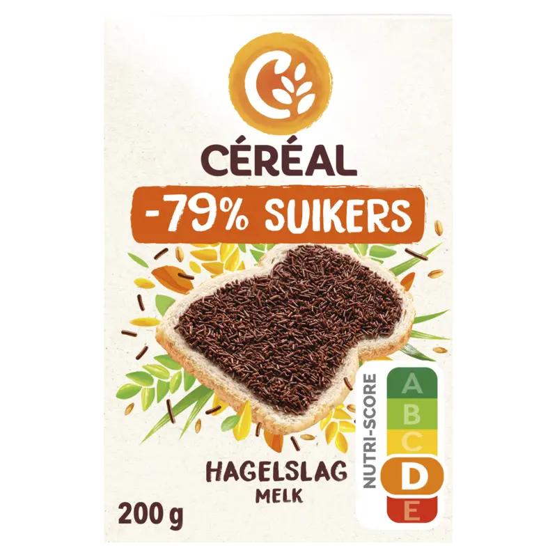 Céréal Hagelslag melk minder suikers