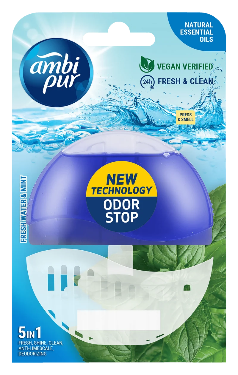 Ambipur Toiletblok vloeibaar water & mint