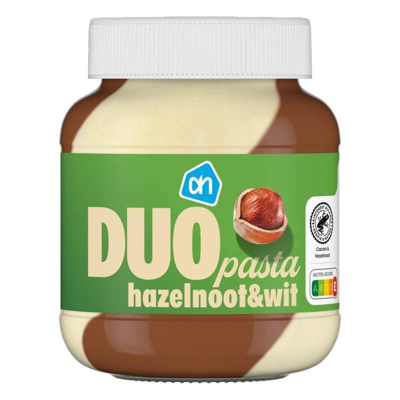 Duopasta hazelnoot wit