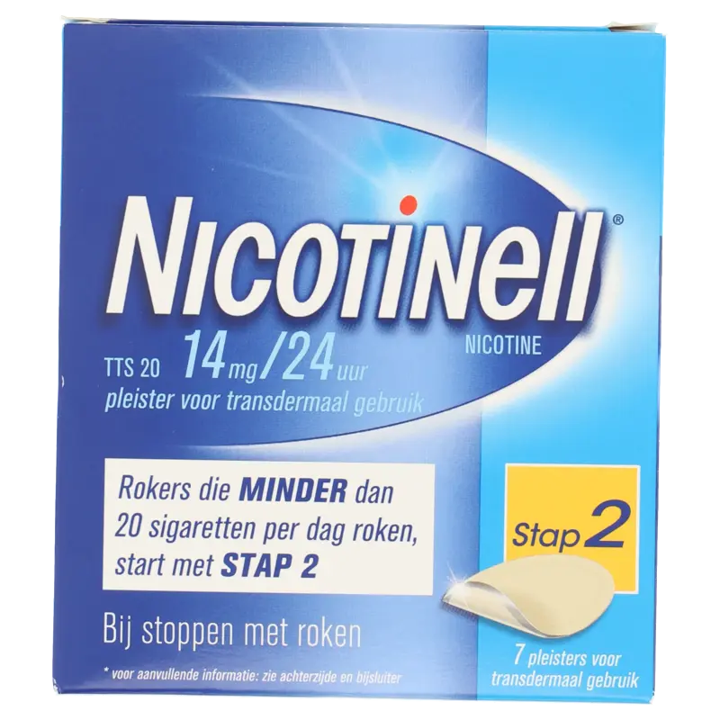 Nicotinell Pleisters 14mg/24u stoppen met roken