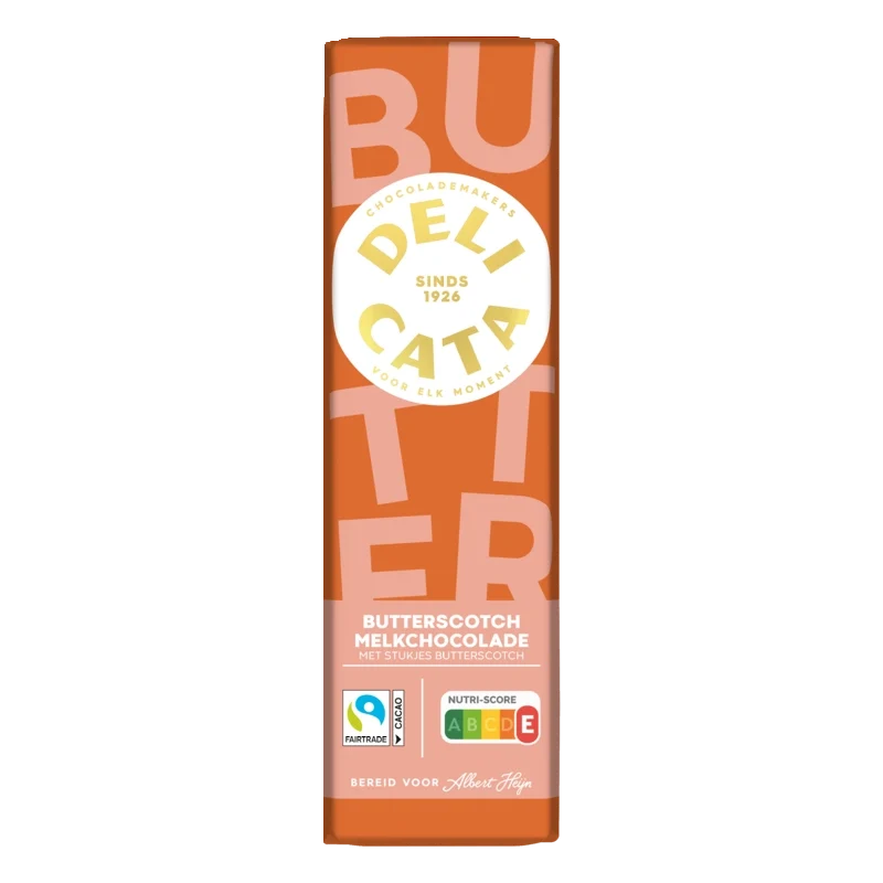 Delicata Reep melkchocolade butterscotch