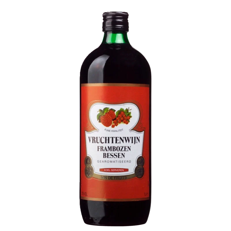 Vruchtenwijn frambozen-bessen