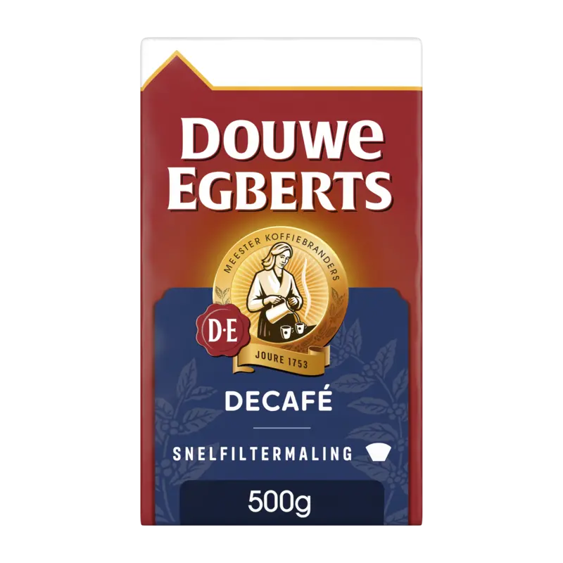 Douwe Egberts Decafe cafeinevrij snelfiltermaling