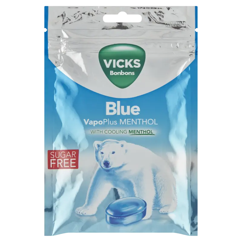 Vicks Blue menthol keelpastilles suikervrij